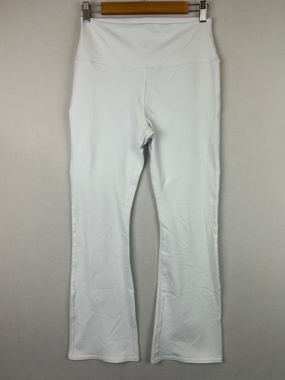 Alo Yoga Airbrush High Waist Flare Legging White Women's Size L